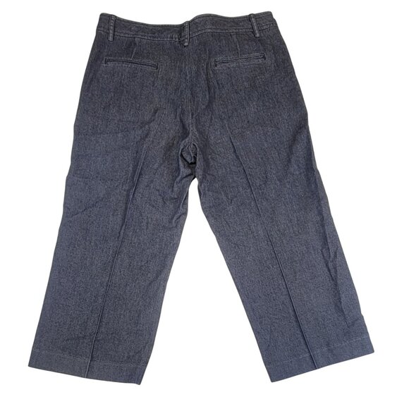 Sandro Sportswear Cropped Pants Grey Womens Size 10 Cotton Blend - Picture 2 of 8